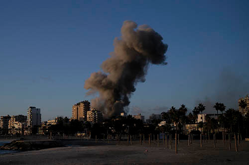 16 airstrikes in a day in and around Tyre, Lebanon