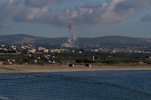 16 airstrikes in a day in and around Tyre, Lebanon