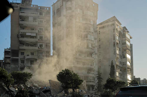 Forced displacement for nearly a million people from Dahieh