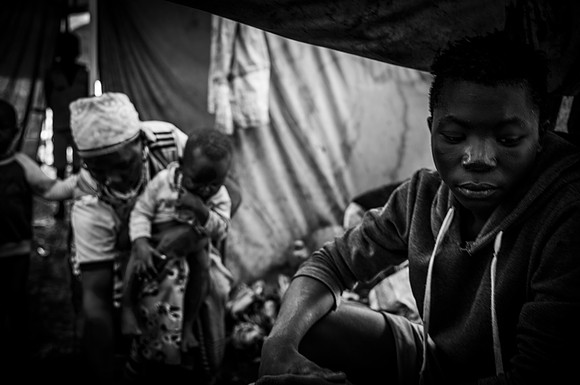 Surviving 10 children with no home or job, Azati Kitli Mambuk IDP
