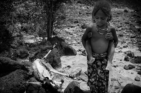 One of the many livestock dead due to incessant drought in the region, a part of the world that barely serves to sustain any form of life