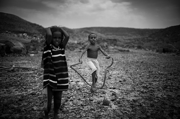 Sometimes the innocence of these children are the only thing that saves them from thoughts of a known plight