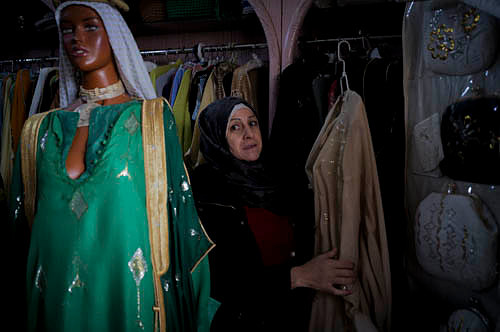 Jihad Bayan, a local business owner in Baalbek keeps her shop op
