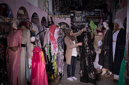 Jihad Bayan, a local business owner in Baalbek keeps her shop op